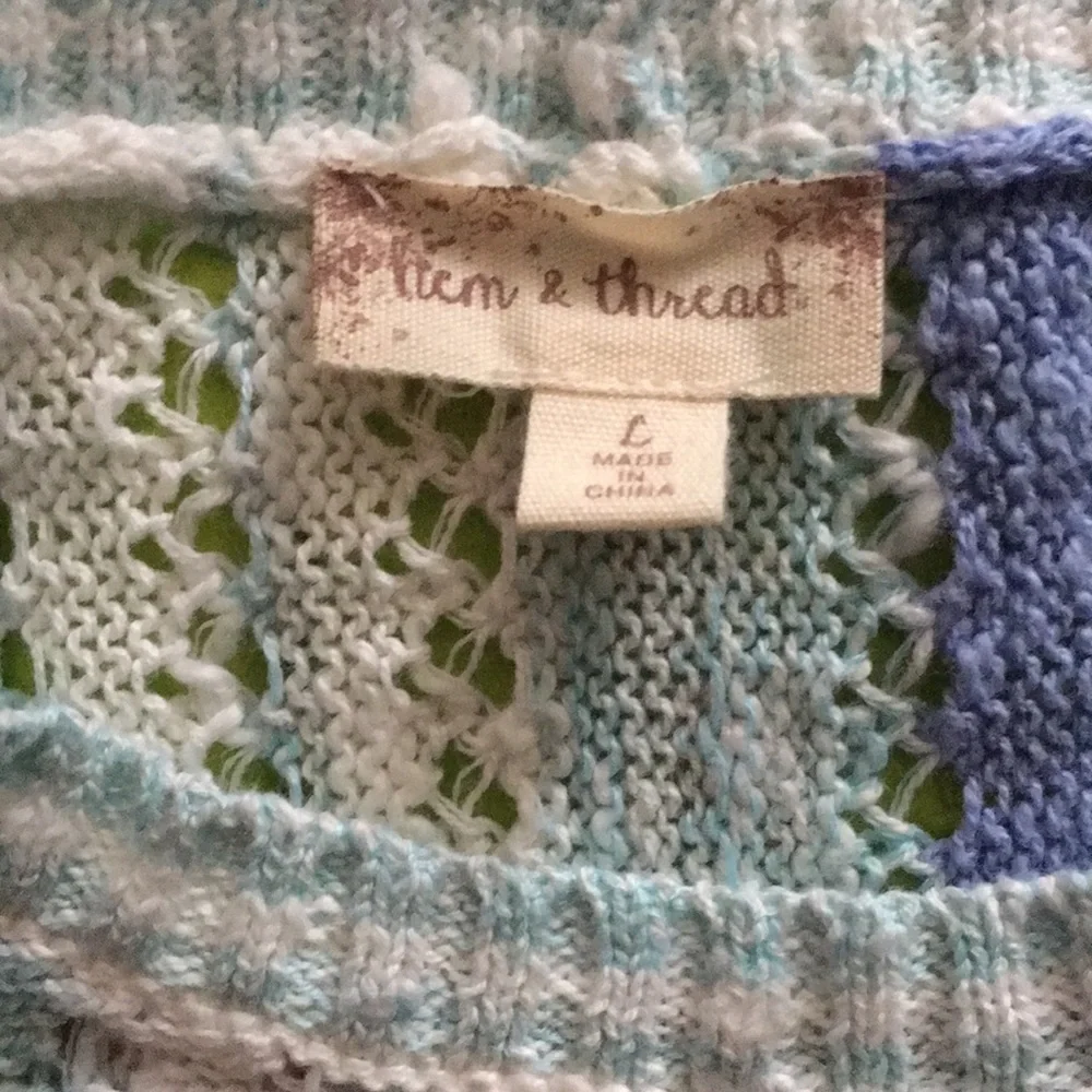 Hem & Thread blue striped Top - Picture 5 of 6